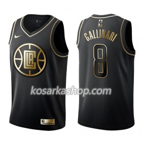 Dres Los Angeles Clippers Danilo Gallinari 8 Nike Crna Golden Edition Swingman